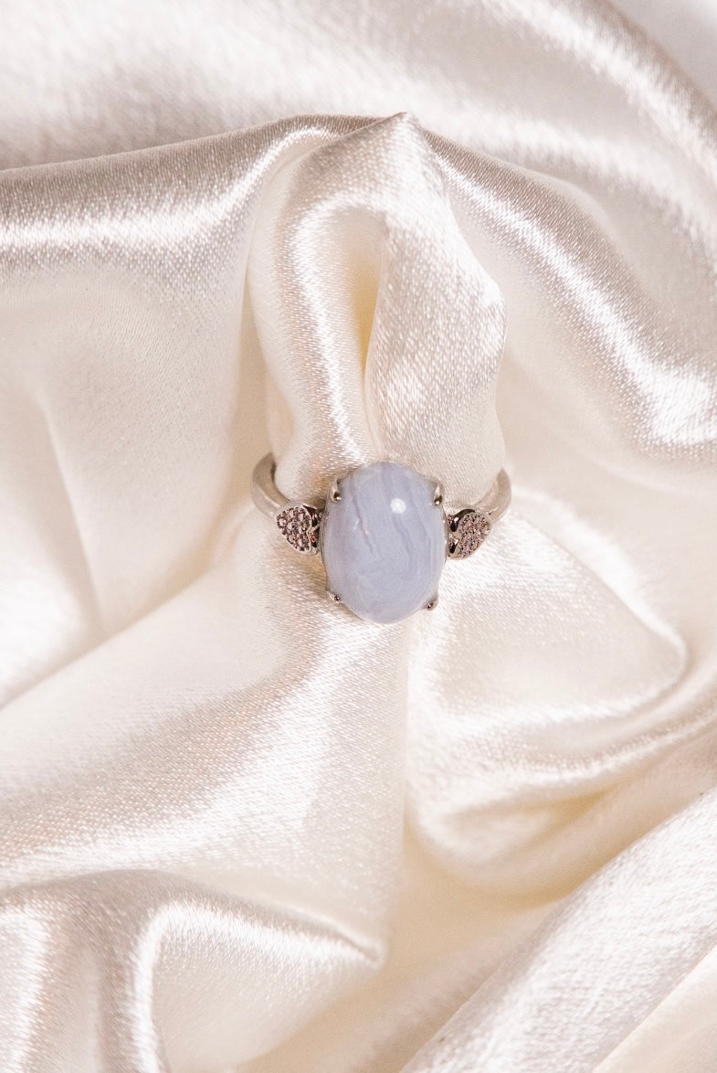 Blue Lace Agate Ring