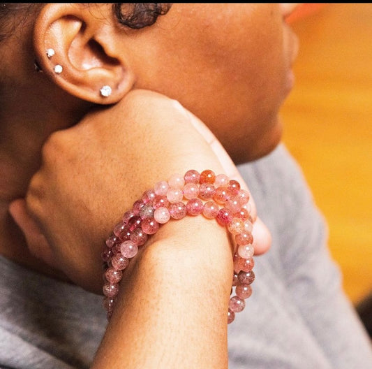 Strawberry Quartz Bracelet